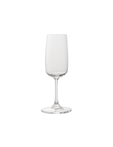 Reggia set 6 flute da champagne in vetro cristallino minimal | KnIndustrie -KNINDUSTRIE