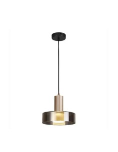 Lampada a sospensione Gin Ø 22 in nero e oro con diffusore in acrilico, GU10 12 W | Mantra -MANTRA