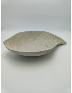 Centrotavola in ceramica effetto cemento tortora chiaro, 42x27 cm | Petite Fantasie -PETITE FANTASIE