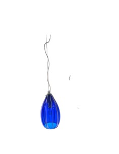 Lampada a sospensione Venere in vetro di Murano blu lavorato a mano, E27 | Siru -SIRU