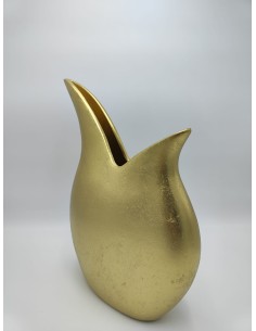 Vaso in ceramica oro, 24,5 x 9 x 35 cm | Petite Fantasie -PETITE FANTASIE