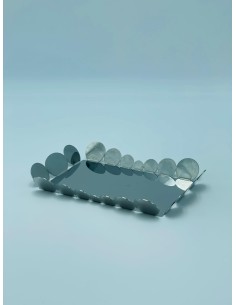Ciocco vassoio rettangolare in acciaio inox 18/10 lucido | Elleffe Design -ELLEFFE DESIGN