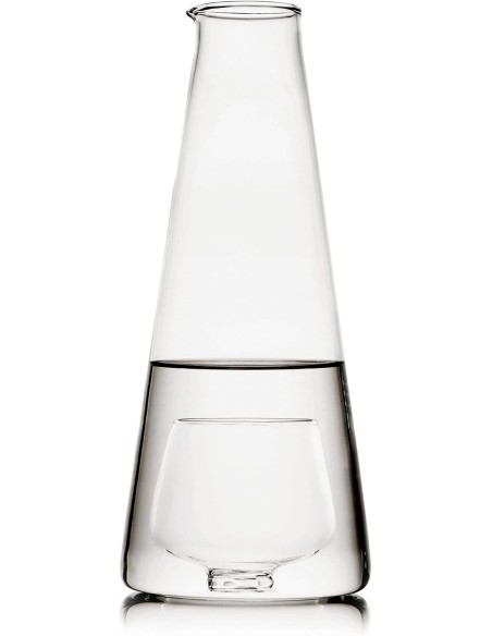 Inbottiglia caraffa in vetro borosilicato trasparente, 130 cl | Ichendorf Milano -ICHEDORF