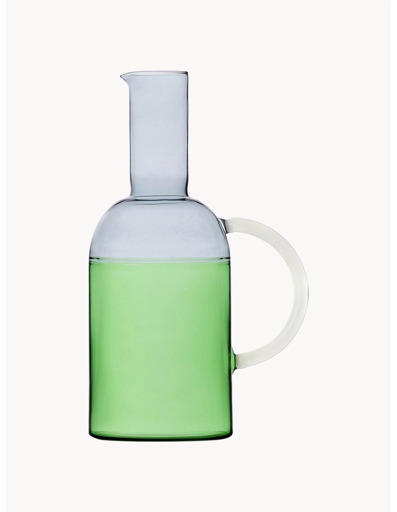 Tequila Sunrise brocca in vetro verde e fumè 1,8 L | Ichendorf Milano -ICHEDORF