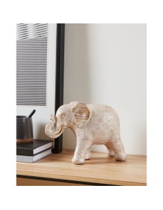 Statua Elefante Ishikari in poliresina bianca con dettagli oro, 28 cm | Eglo -EGLO 2