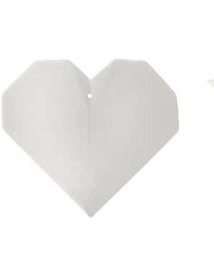 Origami decorazione cuore in porcellana bianca da appendere | L'Abitare -L'ABITARE
