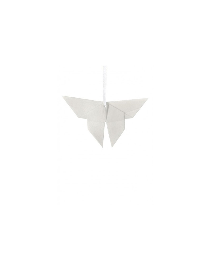 Origami decorazione farfalla in porcellana bianca da appendere 12 cm | L'Abitare -L'ABITARE