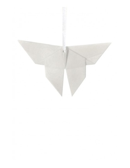 Origami decorazione farfalla in porcellana bianca da appendere 12 cm | L'Abitare -L'ABITARE