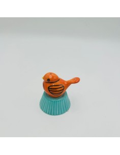 Saliera a forma di uccellino in porcellana colorata, serie Ninnoli, h 8 cm | L'Abitare -L'ABITARE