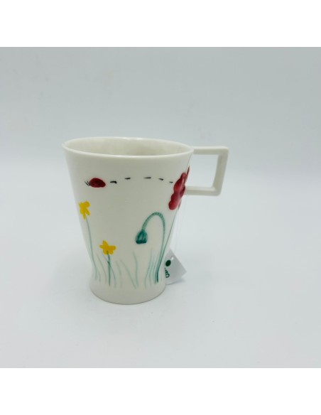 Tazza mug Seasons Maggio in porcellana decorata giallo, verde e rosso | L'Abitare -L'ABITARE
