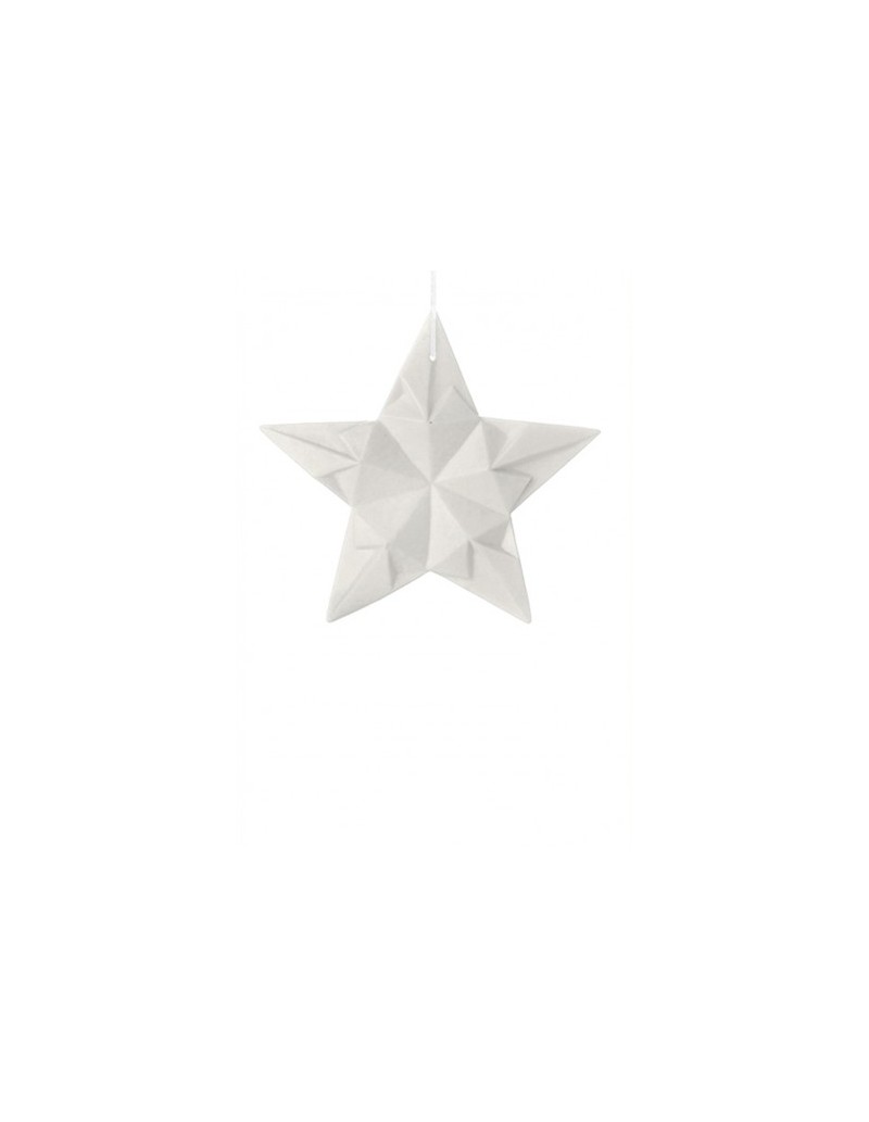 Origami decorazione stella in porcellana bianca da appendere | L'Abitare -L'ABITARE