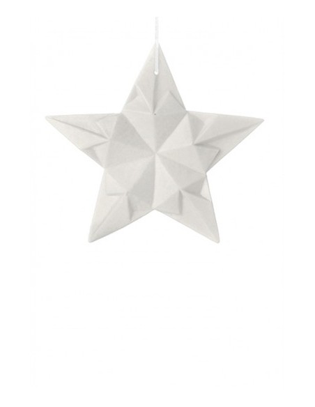 Origami decorazione stella in porcellana bianca da appendere | L'Abitare -L'ABITARE