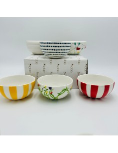 Seasons set 6 coppette in porcellana decorata, colori assortiti, Ø 12 cm | L'Abitare -L'ABITARE