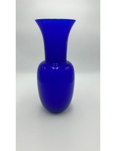 Vaso Opalino blu cobalto in vetro di Murano | I Muranesi -I MURANESI