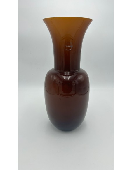 Vaso Opalino caramello in vetro di Murano | I Muranesi -I MURANESI