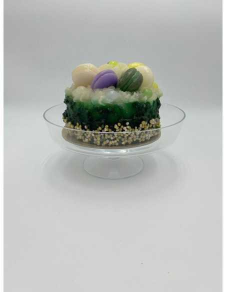 Candela decorativa a forma di torta con macarons in cera | Ego -EGO