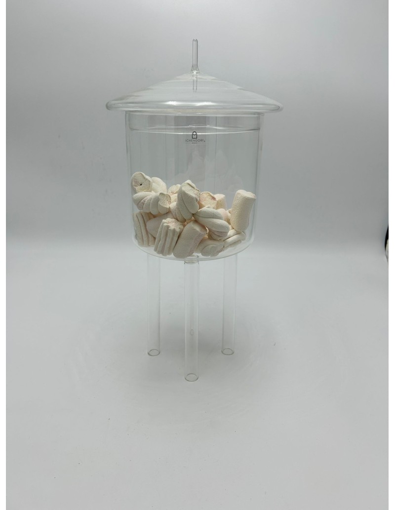 Water Tower alzata alta con coperchio in vetro borosilicato | Ichendorf -ICHEDORF