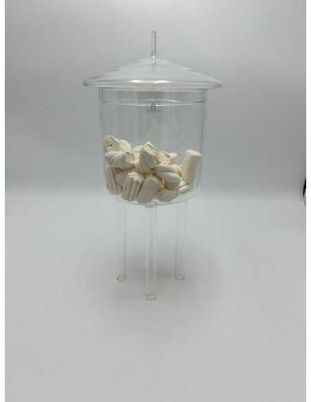 Water Tower alzata alta con coperchio in vetro borosilicato | Ichendorf -ICHEDORF