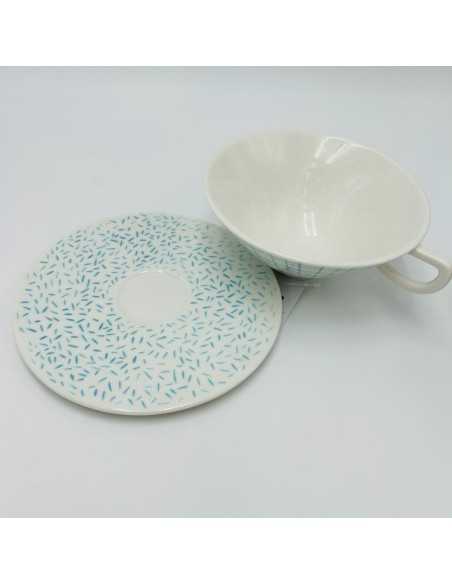 Tazza da tè con piattino in porcellana, decori assortiti, serie Season | L'Abitare -L'ABITARE