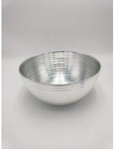 Centrotavola Sinfonia in vetro e argento 999, Ø 20 cm | Argenesi -ARGENESI