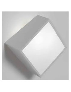 Applique da esterno Mini a rombo in alluminio e plastica argento, 2 G9, IP44 | Mantra -MANTRA
