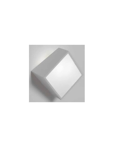 Applique da esterno Mini a rombo in alluminio e plastica argento, 2 G9, IP44 | Mantra -MANTRA