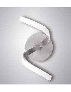 Applique Nur a vortice in alluminio e plastica cromo, LED 10 W 850 lm 3000K | Mantra -MANTRA 2