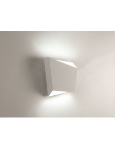 Applique Asimetric monoluce in metallo bianco, GX53, 20x21,5 cm | Mantra