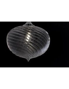 Sospensione Arabesque in vetro soffiato rigato trasparente, Ø 32 cm | Cangini & Tucci -CANGINI & TUCCI 2