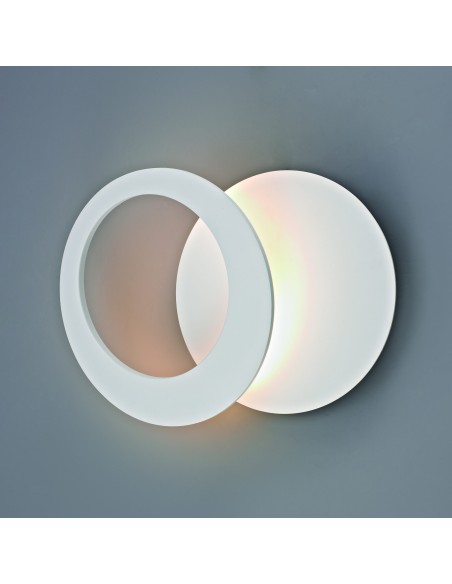 Applique LED Toronto a cerchi orientabili in metallo bianco Ø 22 cm, 10 W 3000 K | Mantra -MANTRA