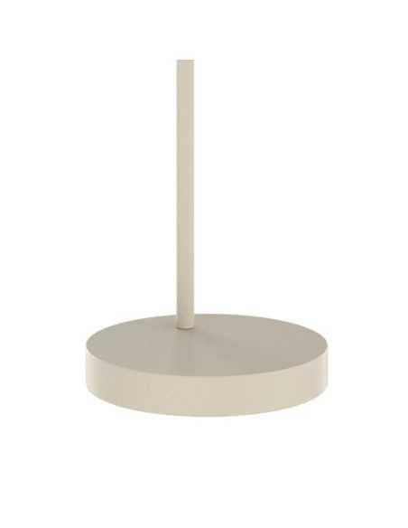 Lumetto Boomerang in metallo sabbia con sfera in vetro bianco, H 39 cm, E27 | Top Light -TOP LIGHT