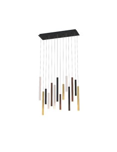 Lampada a sospensione LED Cala cilindri in alluminio bianco, nero, oro e corten | Mantra -MANTRA