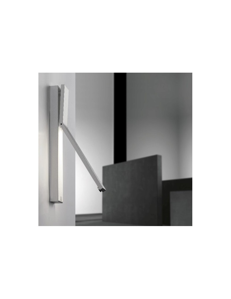 Applique LED On-Off in metallo bianco: si apre e si accende, 26 cm, 7,5 W | Cattaneo -CATTANEO