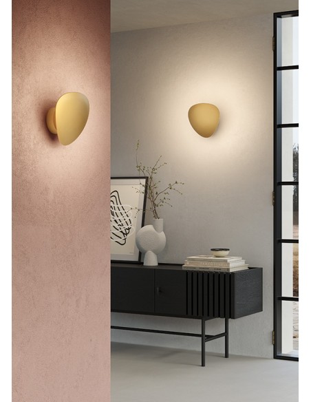 Applique LED a plettro basculante in finitura oro, 12 W 1700 lm 4000K | Elesi Luce -ELESI LUCE