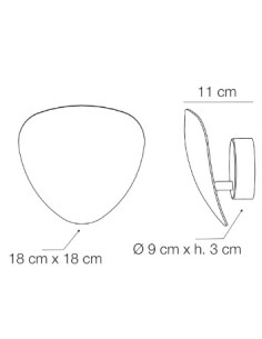 Applique LED a plettro basculante in finitura oro, 12 W 1700 lm 4000K | Elesi Luce -ELESI LUCE 2