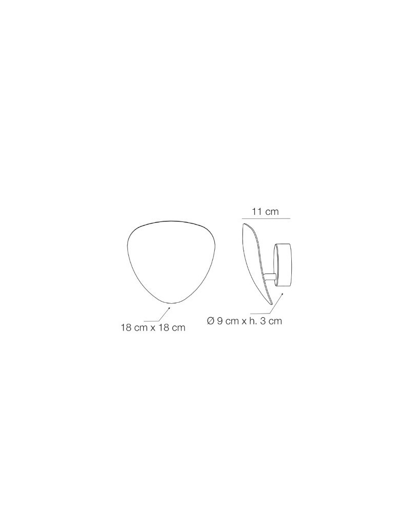 Applique LED a plettro basculante in finitura oro, 12 W 1700 lm 4000K | Elesi Luce -ELESI LUCE
