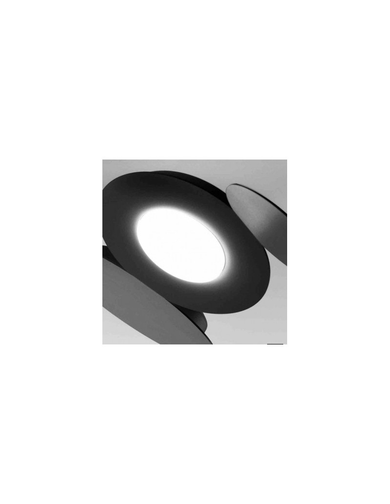 Plafoniera applique Mickey 6 dischi in metallo nero 73x100 cm, GX53 | Cattaneo -CATTANEO