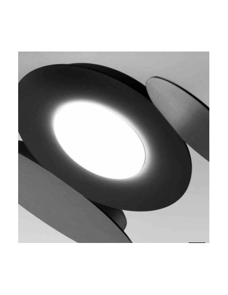 Plafoniera applique Mickey 6 dischi in metallo nero 73x100 cm, GX53 | Cattaneo -CATTANEO