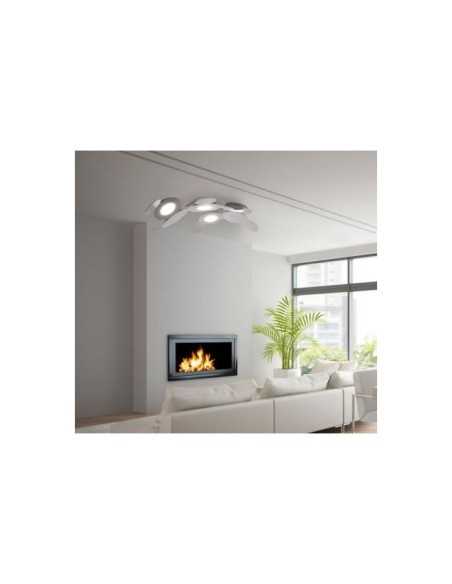 Plafoniera applique Mickey 4 dischi in metallo bianco 75x53 cm, GX53 | Cattaneo -CATTANEO