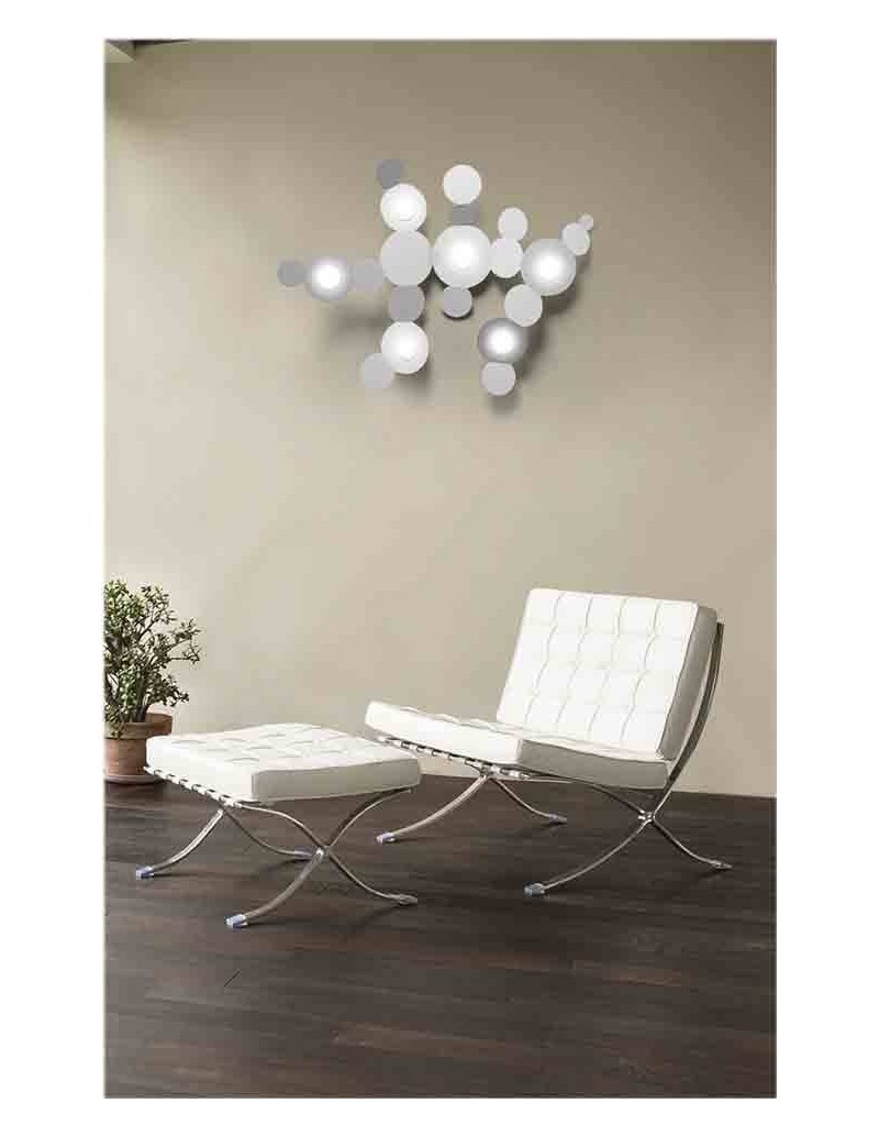 Plafoniera applique Mickey 6 dischi in metallo nero 73x100 cm, GX53 | Cattaneo -CATTANEO