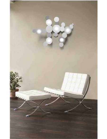 Plafoniera applique Mickey 6 dischi in metallo nero 73x100 cm, GX53 | Cattaneo -CATTANEO