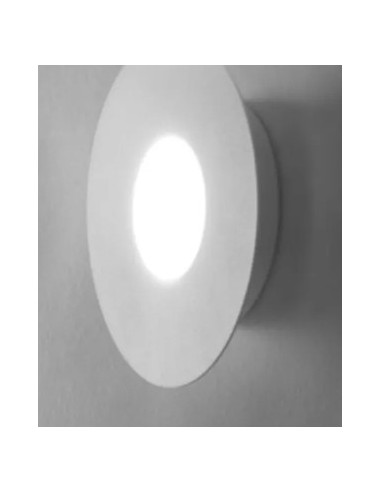 Applique Moderna da Parete o Soffitto - Design Italiano - Ø 17 cm -  Finitura Bianco - Installazione Versatile