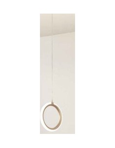 Lampada a sospensione LED Pinta Ø 23,5 in metallo oro con vetro ottanio, 12 W | Ondaluce -ONDALUCE