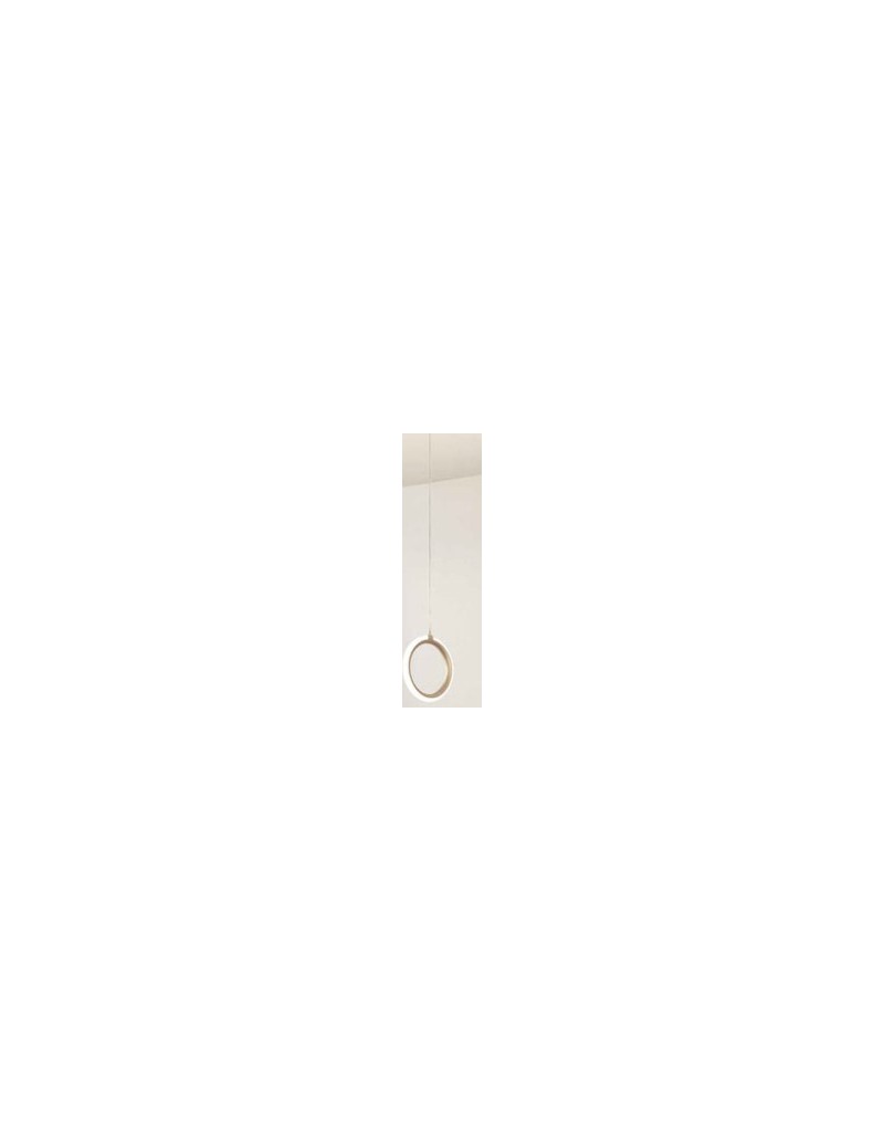 Lampada a sospensione LED Pinta Ø 23,5 in metallo oro con vetro ottanio, 12 W | Ondaluce -ONDALUCE
