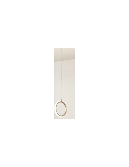 Lampada a sospensione LED Pinta Ø 23,5 in metallo oro con vetro ottanio, 12 W | Ondaluce -ONDALUCE