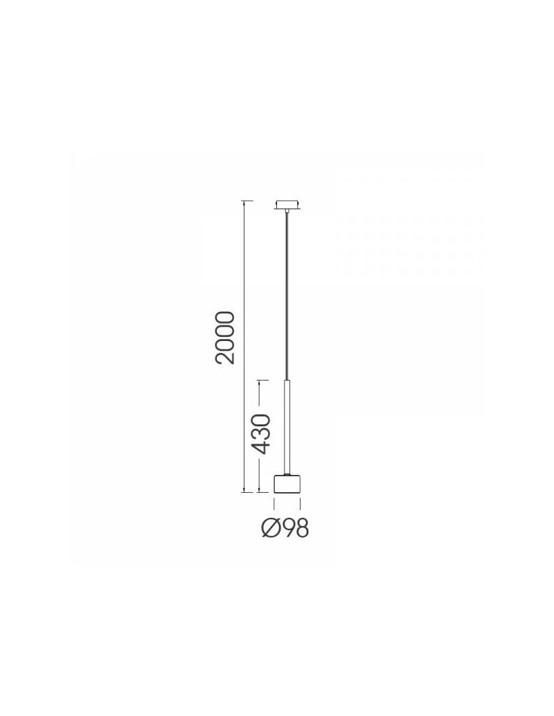 Lampada a sospensione Tonic pendente in vetro bronzo e nero Ø 9,8 cm, GX53 | Mantra -MANTRA