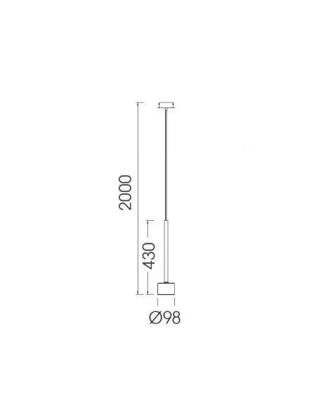 Lampada a sospensione Tonic pendente in vetro bronzo e nero Ø 9,8 cm, GX53 | Mantra -MANTRA