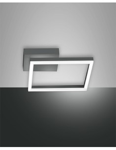Plafoniera LED Bard quadrata 30 cm antracite, 22 W dimmerabile, luce naturale | Fabas Luce -FABAS LUCE