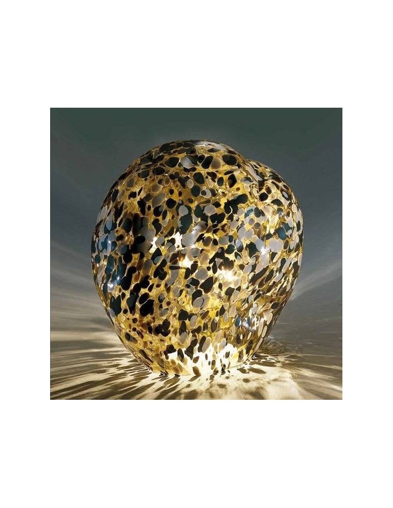 Lampada da tavolo Sasso in vetro soffiato di Murano, design Mimmo Rotella | Venini -VENINI