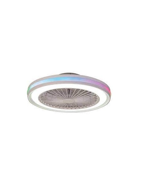 Ventilatore da soffitto Gamer con LED 40 W CCT e pale nascoste, bianco | Mantra -MANTRA